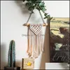 Andere woninginrichting Rame muur hangend tapijt -diy handgemaakt geweven huisdecor voor slaapkamer boho drop levering tuin dhwha