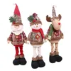 Dekoracje świąteczne Dekoracja Bożego Narodzenia 2023 Za Świętego Mikołaja Elk Snowman Ornaments Navidad Natal 60cm wysoki pluszowy lalka