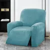 Stol täcker stretchrecelliner sammet slipcovers möbler täcker soffa soffa med fickan för vardagsrum