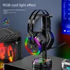 Yezhou New G608ヘッドセットEスポーツゲームスタジオワイヤーヘッドフォンPS4 7.1チャンネルRGB呼吸ライトヘッドマウントコンピューター