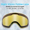 Лыжные очки Phmax ing Winter Snowmobile Слакалы для сноуборда мужчины женские линзы ночного видения открытые снежные виды спорта 221123