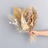 Decorative Flowers Wreaths Natural Reed Pampas Grass Dried Flower Palm Plant Tree Leaves Home Garden Wedding Party Living Bedroom Table Decoration 221122