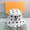 Fashion Alphabet Bucket Hat Designer Stingy Brim Hats for Mens Woman Casual Caps 2 Colors9586241