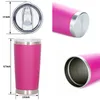 20oz Tumbler Thermal Water Bottle With Sealed Lid Stainless Steel Insulated Leakproof Coffee Cup Powder Coating f1206