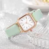 HBP Titta på Lady Fashion Women Leather Watch Luxury Analog Quartz Wristwatch Luxury Women's Casual Watches Montres de Luxe