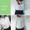 Women's Jumpsuits Rompers Women Top and Blouse Long Sleeve White Shirt Female Spring Autumn 100 Cotton Shirt Lady OL Work Wear Blusas Slim Solid A43 221123