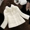 Damski damski płaszcz damski futra naturalna norka naprawdę krótka moda ciepła swoboda dla kobiet