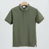 Mens Polos Personaliserad Anpassa män Polo Shirt Kort ärm Annonsering A1132 Vit Navy Blue Black Grey Deep Green Red 221122