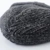 Boinas chapéus de inverno para gorros unissex de malha de lã sólida hap