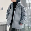 Men's Down Parkas Colorful Winter Jacket Coat Oversize Korean Puffer Harajuku Hip Hop Hooded Coats Men Women 221122