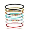 Anklets 7PCS Foot Beach Gift Multi Layer Beaded Boho Ankle Bracelet Women Chain Anklet