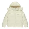 Men Winter Trapstar London Puffer Jacket Mens Embroidered Coat UK High Street Fashion Cream Women Removable Hoodie2124285