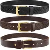 Ceintures 3.8 CM d'épaisseur de haute qualité mâle ceinture en cuir de vachette hommes classique rétro cuivre boucle mode luxe véritable homme