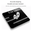 Body Weight Scales Household Electronic Digital Floor Fat Bathroom Smart Tempere Glass LED Display Screen Temperature 221121