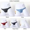 Men de sous-pants Men Mini Briefs Sexy Stretch Stretch Low Waist Bikini Boxers Shorts Sous-vêtements Soids Hommes