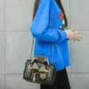 أكياس الكتف Ameiliyar مصممي النساء الجلود اليدوية اليدوية بسلسل سترة الشرير على غرار رسول Crossbody Bag Gold 221017278S