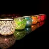 Mosaic Candle Holder Color Glass Candlestick Wedding Decoration Ornaments Multifunctional Household Flower Pot