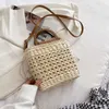 Evening Bag Japan and South Korea Messenger Women's Straw Single Shoulder 2022 New Fashion Leisure Woven Beach Handbag 0805