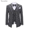 Costumes pour hommes Blazers Thorndike Costumes de fête de mode Veste de mariage Chanteur 3 pièces Costume Blazer Hombre Homme Soirée Masculin 221123