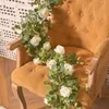 Dekorativa blommor kransar party Joy Artificial Silk Rose Gypsophila Garland Fake Eucalyptus Vine Hanging Plants For Wedding Home Party Craft Decor 221122