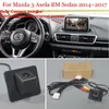 Bil bakifrån kamera för mazda 3 mazda3 axela bm sedan 2014 2018 rca original skärm kompatibla back up omvänd kamerauppsättningar