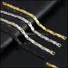 Bangle Dragon Scales Magnets Bracelet Bangle Cuff Women Mens Bracelets Wristband Fashion Jewelry Gift Drop Delivery Dhhvx