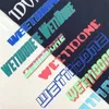 Designer Luxury We11Done Neon Screen Foam Printed Men and Women Sweater Welldone High Street Loose Lovers Long Sleeve