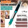 Electric Drill 25000RPM Mini Carving Pen 3 Variable Speed USB Rotary Tools Engraver with 210Pcs Grinding Accessories 221122