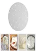 Gereedschap accessoires 100 stcs witte ronde dumplings mat stoombootpapier niet -stokkussentjes broodjes bakken deeg dim sum mesh koken