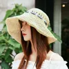 Wide Brim Hats Big Bow Sun For Women Holiday Beach Summer Hat Unisex Cap Hand Made Starw Soft Female