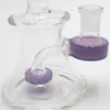 Mini narguilés d'eau en verre de 6 pouces avec pneu Perc coloré Shisha Dab plate-forme avec tuyaux femelles de 14mm pour fumer