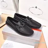 Mocasines de cuero negro para hombre, zapatos de conducción para caballero, mocasines informales para trabajo de negocios, zapatillas de deporte para fiesta, zapatos Oxford con suela de bloque de goma 2161