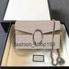 Klassische Luxuskette Mode Plaid Blume Marke Brieftasche Vintage Damen Braun Leder Handtasche Designer Umhängetasche mit 2023