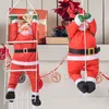 Decorações de Natal 60 cm de Natal Papai Noel Claus escalada escada escada do Papai Noel Decorações de árvore de Natal Pingente de boneca de Papai Noel ao ar livre 221123