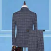 Mens Suits Blazers Boutique Blazer Vest byxor italiensk stil elegant modeföretag avslappnad gentleman bekväm klänning 3 -delar set 221123