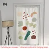 Curtain Nordic Shower One Piece Door Curtains For Bathroom Kitchen Decorative Partition Floral Printed Hanging Cloth Home Decor