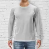 T-shirt da uomo Moda T-shirt traspirante ad asciugatura rapida da uomo a maniche lunghe Allentato Fitness Sport Outdoor Walking Sport Comodo