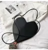 Evening Bags PU Lady Heart Shaped Handbag Lolita Ins Female Shoulder Bag Fashion Crossbody Sweet Designer Women's Purse