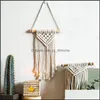 Andere woninginrichting Rame muur hangend tapijt -diy handgemaakt geweven huisdecor voor slaapkamer boho drop levering tuin dhwha