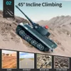 Electric RC Car JJ Q85 Tank Model 2 4G Remote Control Programmable Crawler Sound Effects Military 1 30 Toy for boys 221122