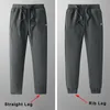 Мужские брюки Зима густые теплые флисовые спортивные штаны Мужчины бегают спортивную одежду черно -серой повседневной трассы плюс размер 6xl 7xl 8xl 221122