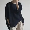 Combinaisons pour femmes barboteuses grande taille 5xl décontracté coton lin femmes chemisier femmes chemisiers blancs chemise printemps été Blusas dame hauts et chemisiers amples 221123