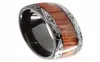 8 mm schwarzer Wolfram -Carbid -Ring Koa Wood Inlay Dome Matching Ehering Bands Men039s Schmuck J1906253382083