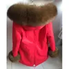 Fausse Fourrure Femme MaoMaoKong Hiver Femmes Vrai Manteau Naturel Doublure De Raton Laveur Veste Longue À Capuche Avec Grand Col De Fourrure Épais Chaud Noir Parkas 221123