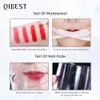 Lip Gloss Qibest Lipstick líquido à prova d'água batons nus pigmentos vermelhos mais duradouros mulheres maquiagem