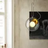 Lâmpadas pendentes de vento industrial de vidro de vidro retrô restaurante cafe de capa pendurada lâmpada de sala de estar moderna de sala de estar decoração de cozinha
