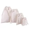 Packing Bags Reusable Cotton Bags Muslin Bag Canvas Dstring Pouch Gift Jewelry Packaging Drop Delivery Office School Business Indust Dhj1E