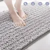 Alfombrillas de baño de chenilla suave para habitación, alfombras absorbentes con mechones, alfombrilla de ducha antideslizante para el hogar, alfombra lavable decorativa para entrada de suelo 221123