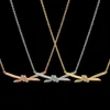 Женское буровое ожерелье Дизайнерские ювелирные украшения Золото золото/серебристое/розовое золото полная марка в качестве свадебного рождественского подарка