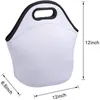 Сублимация Blanks Sound Bags Musterable Neoprene Tote Bag Supply Supply Sumbage изолированная с дизайном на молнии для работы SS1123 SS1123